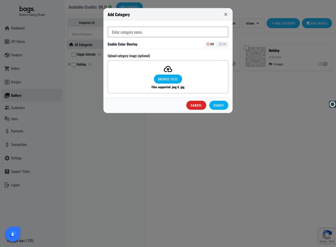 Enable Overlay