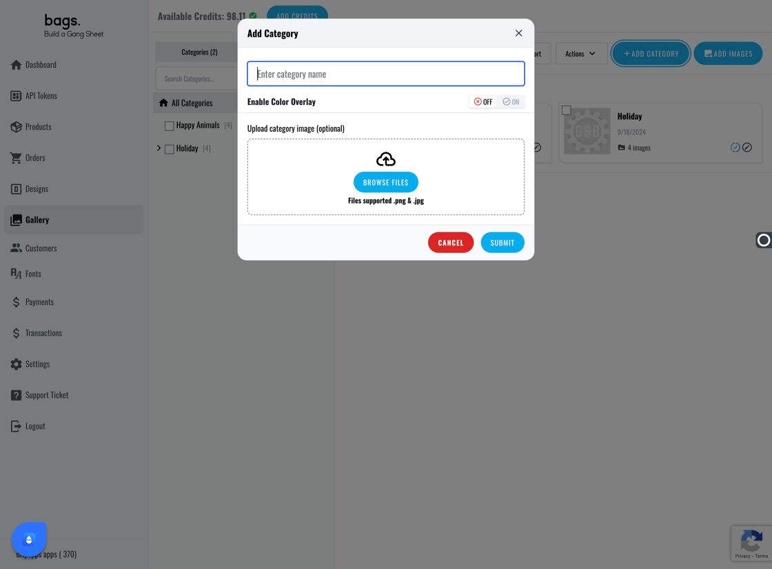 Category Name Field